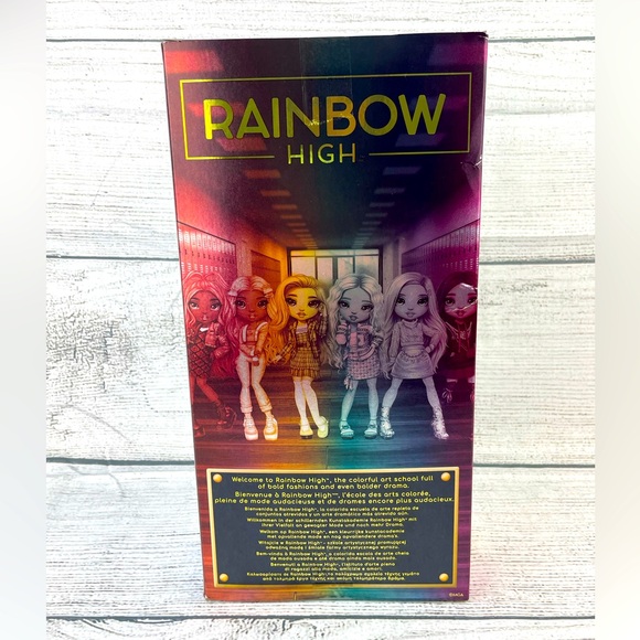 Rainbow High SHERYL MEYER Marigold Yellow Plaid Dress Fashion Doll Series 3 NEW! - Picture 3 of 6